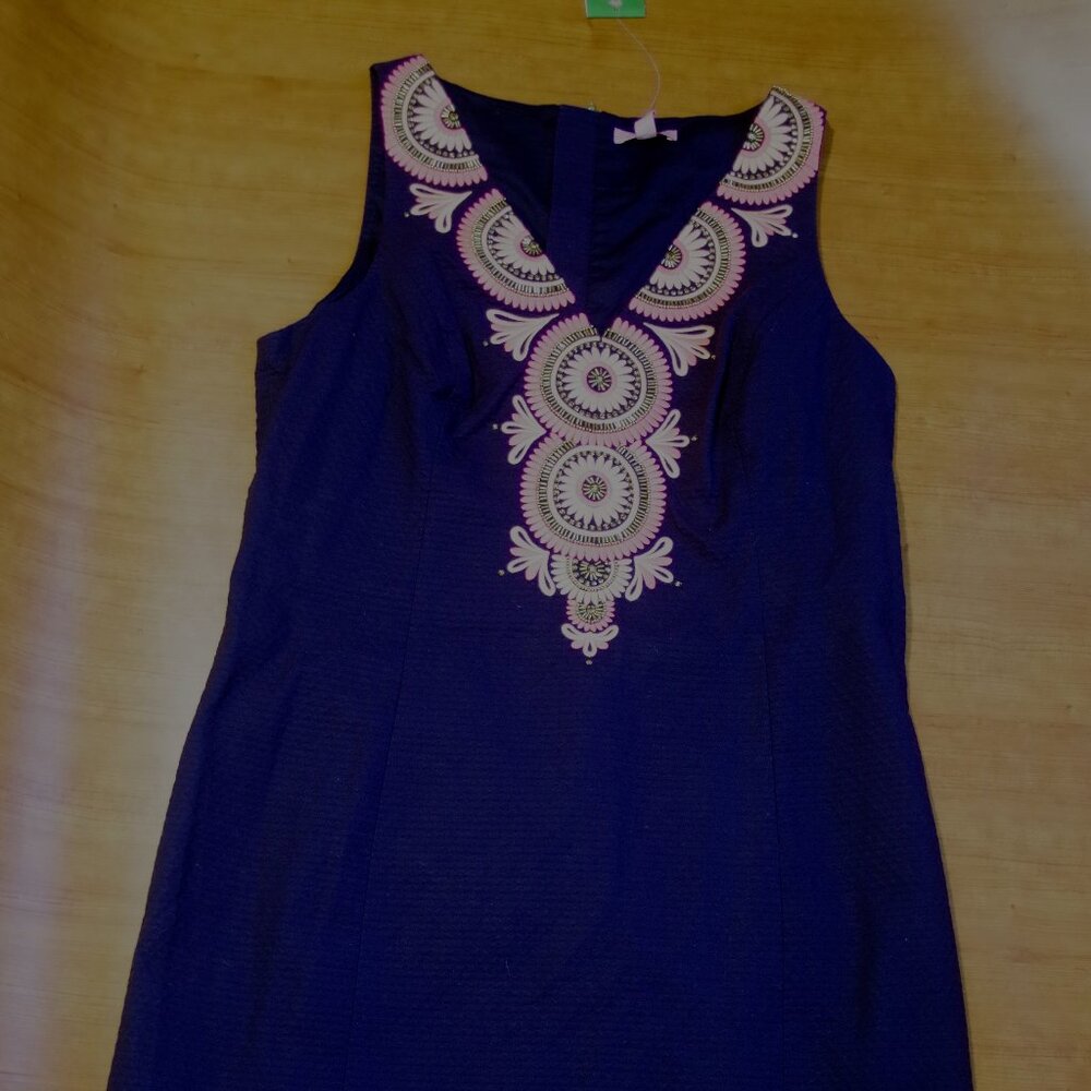Lilly Pulitzer  Gabby Shift Dress Navy
